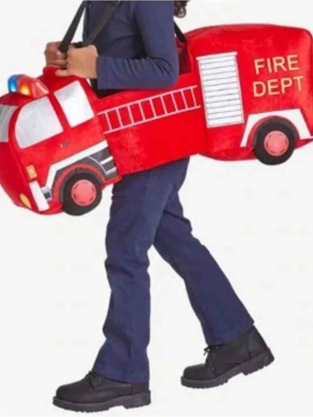 I Want To Be Kids Play 3D Costume Firetruck w/lights & Sounds